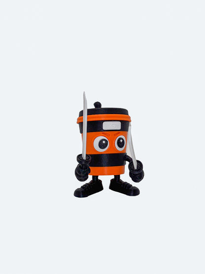Boneco 3D - Cappuccino Assassino – Figura Decorativa em Impressão 3D PLA
