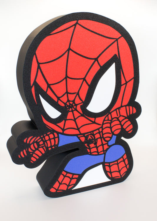 Luminária 3D Homem-Aranha com LED – Impressão 3D em PLA